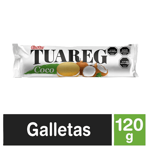 Galletas Costa Tuareg con crema coco 120g