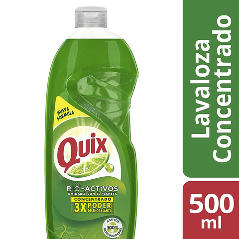 Lavaloza concentrado Quix bio activos limón 500ml