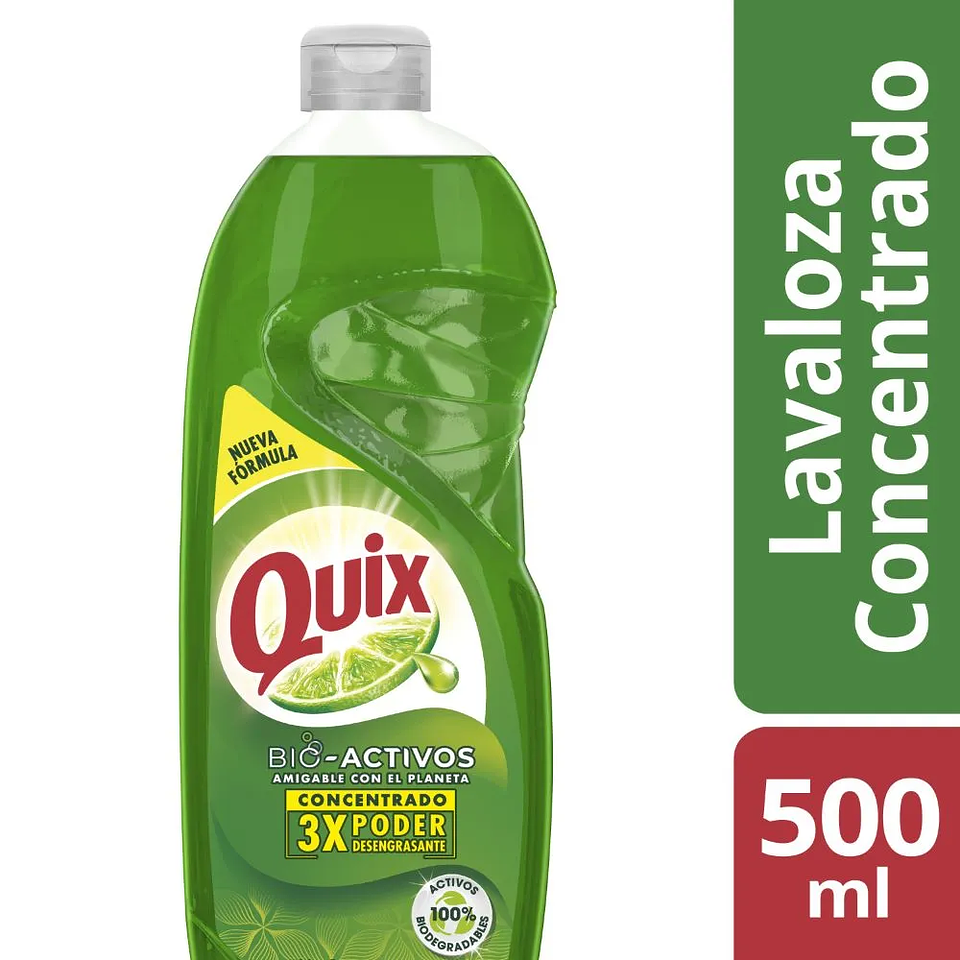 Lavaloza concentrado Quix bio activos limón 500ml 1
