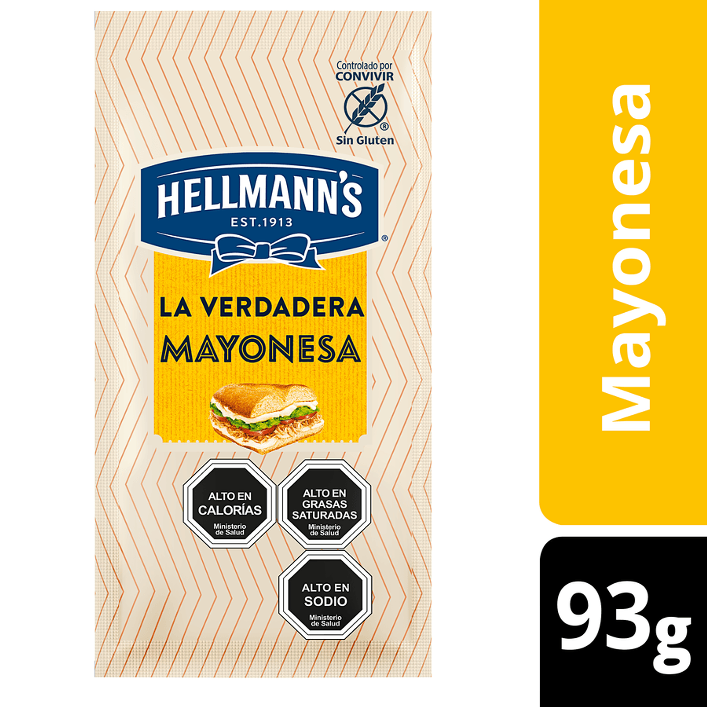Mayonesa Hellmann's Sachet 93g 1