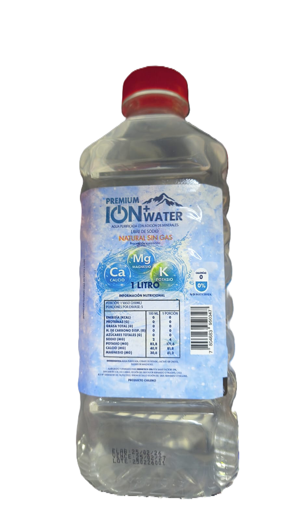 Premium Ion Water 1L 1