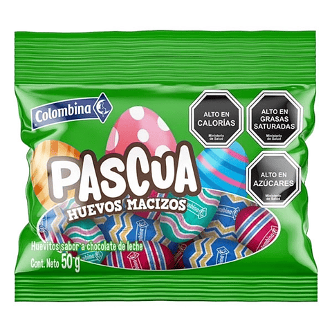 Huevitos macizos Pascua Colombina bolsa 50gr