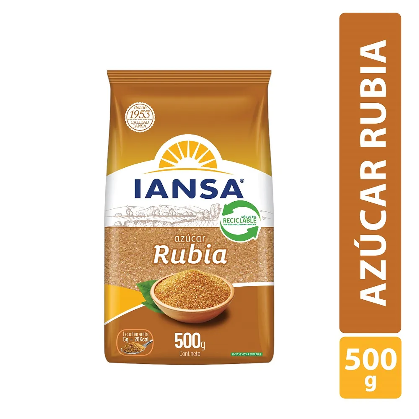 Azúcar rubia Iansa 500g 1