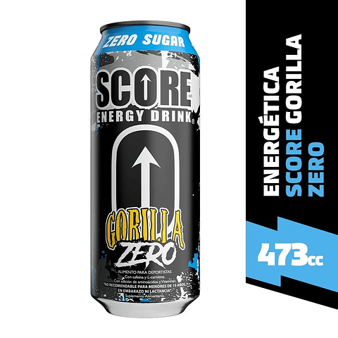 Bebida energética Score gorilla zero lata 473ml