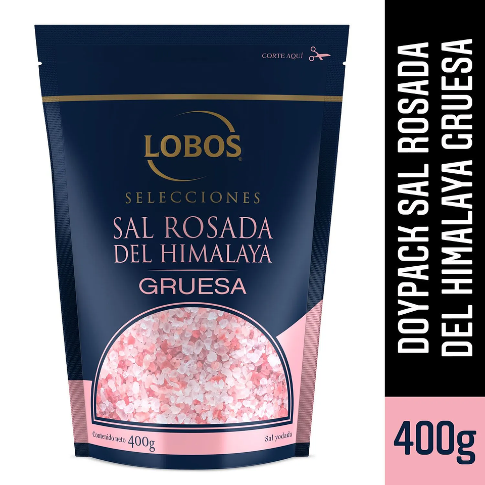 Sal Rosada del Himalaya Lobos 400g Gruesa 1