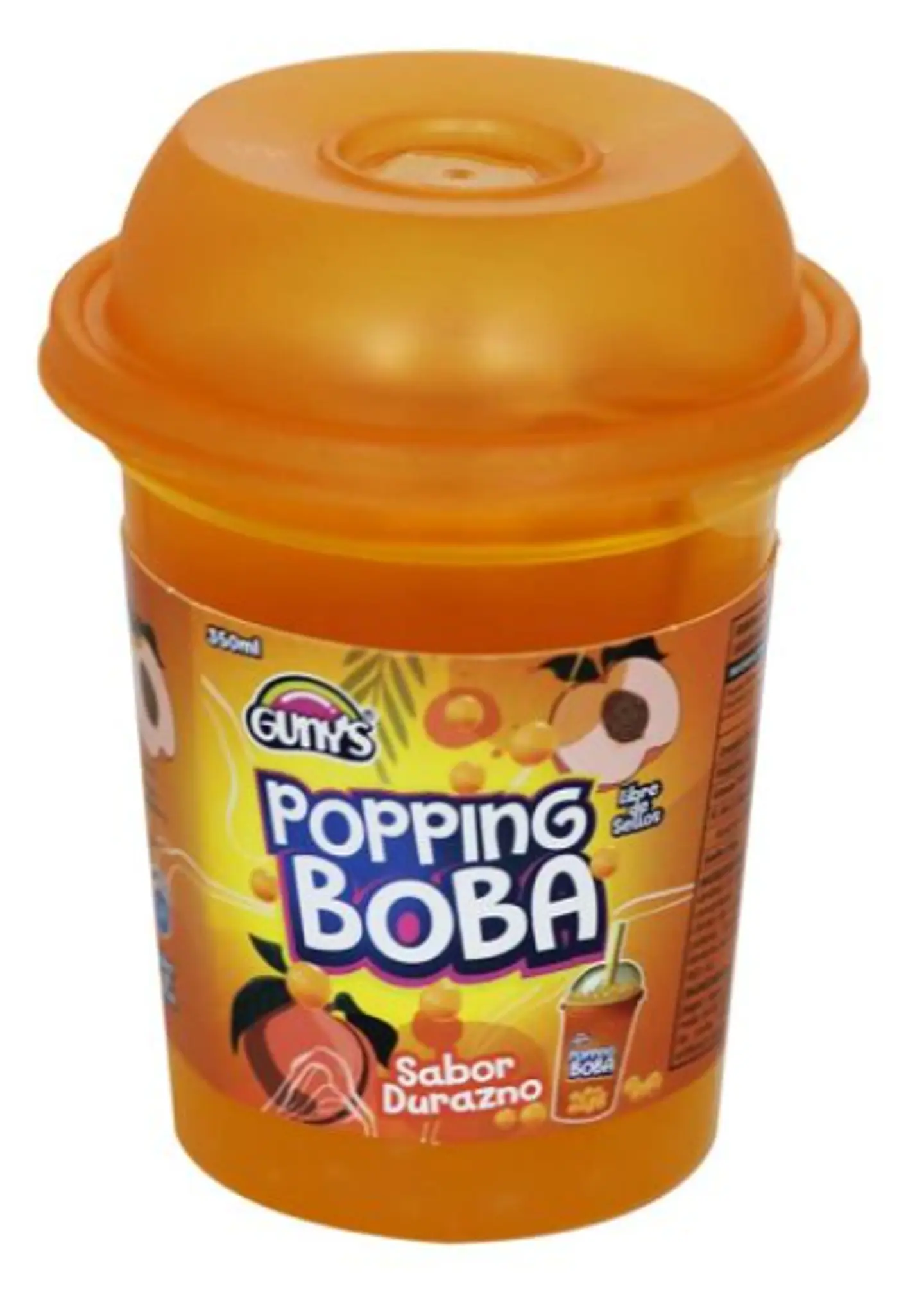 Bebida Popping Boba Durazno Gunys (350 ML) 1