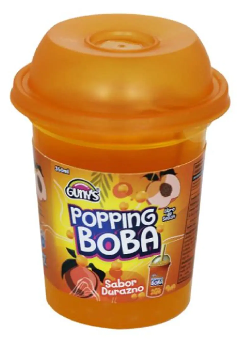 Bebida Popping Boba Durazno Gunys (350 ML) 1