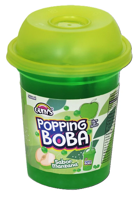 Bebida Popping Boba Manzana Gunys (350 ML)