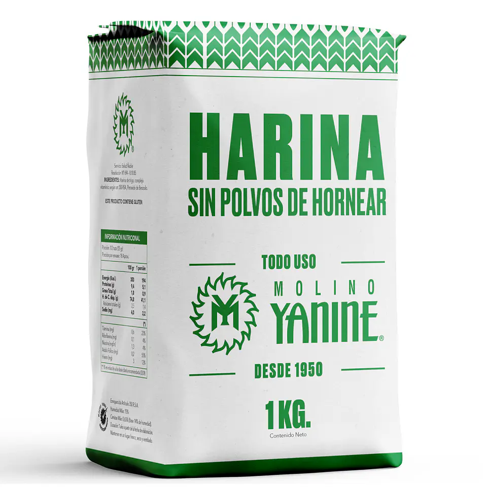 Harina Sin Polvos de Hornear 1kg Yanine 1