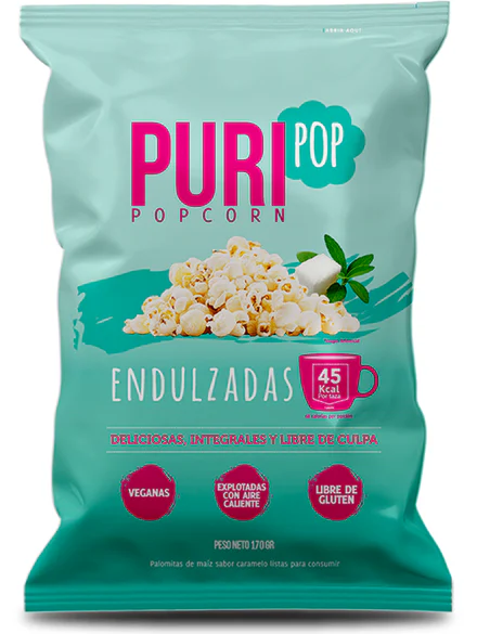Puripop Popcorn Endulzadas 25 gr.