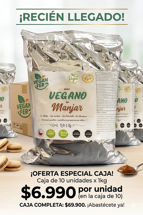 Manjar vegano - VeganFer - 1 Kg  X Caja