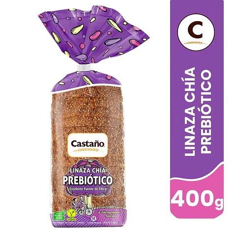 Pan Molde Integral Linaza y Chía Prebiótico