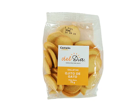 Galletas Ojito de gato 75 g Castaño