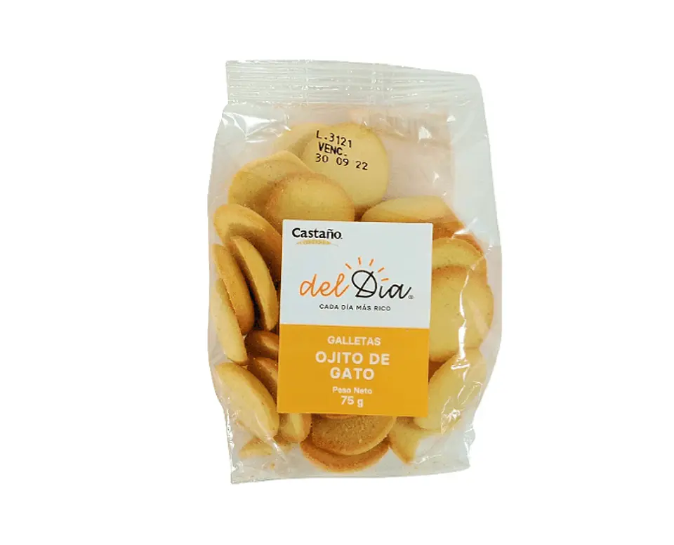 Galletas Ojito de gato 75 g Castaño 1