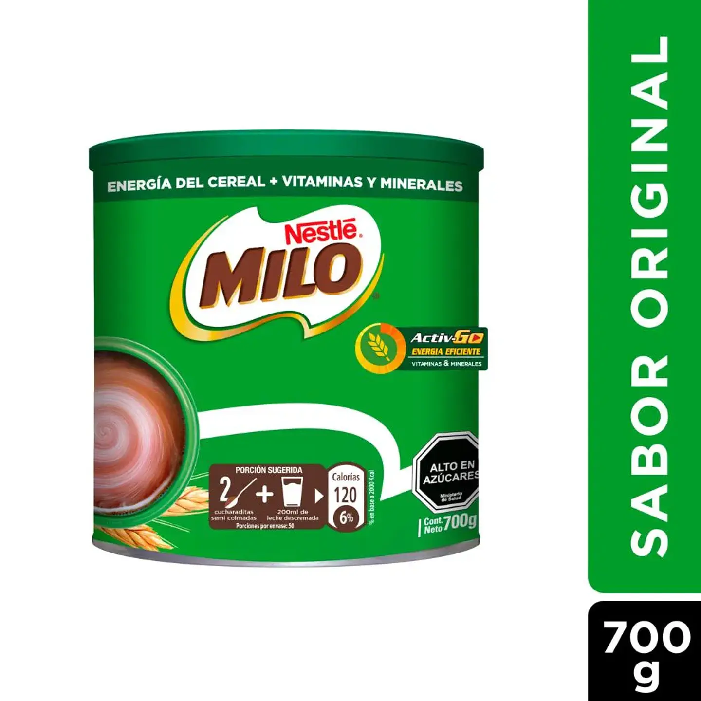 Saborizante para leche Milo Activ-Go tarro 700 g 1