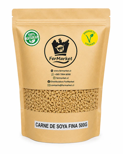Carne de Soya Fina 500G - FerMarket 
