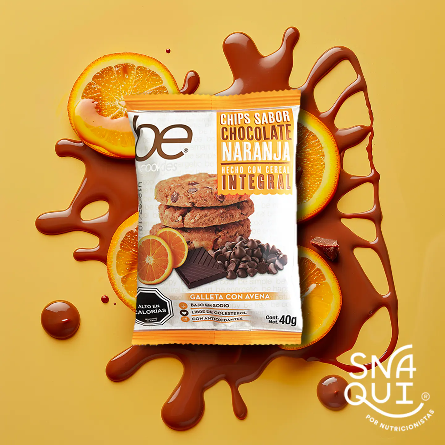 GALLETON BE COOKIES NARANJA CHOCOLATE 1