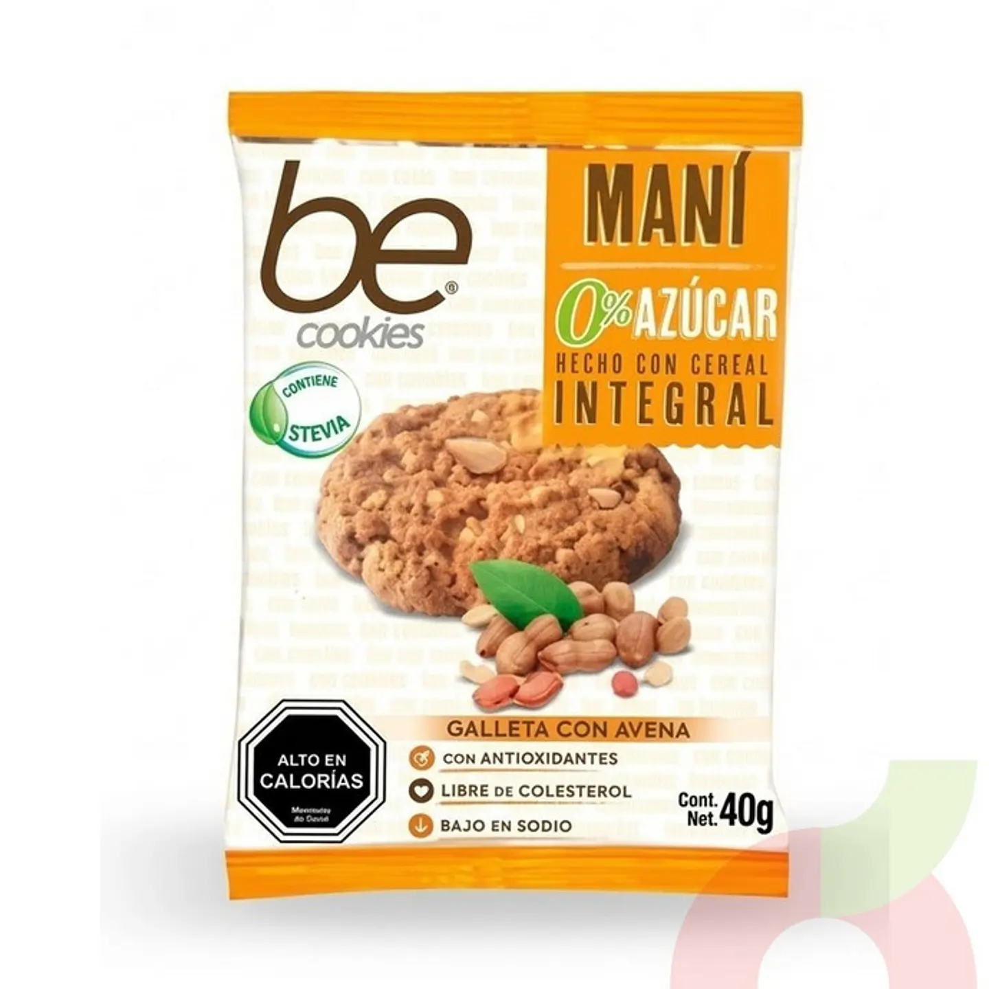 Galleta Maní 0% Azúcar Be Cookies 40Gr 1