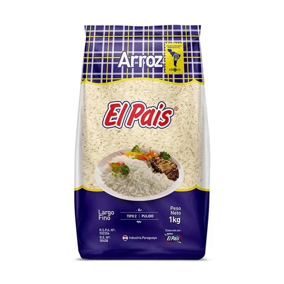 Arroz Grado 2 Grano Largo Bolsa, 1 kg 1