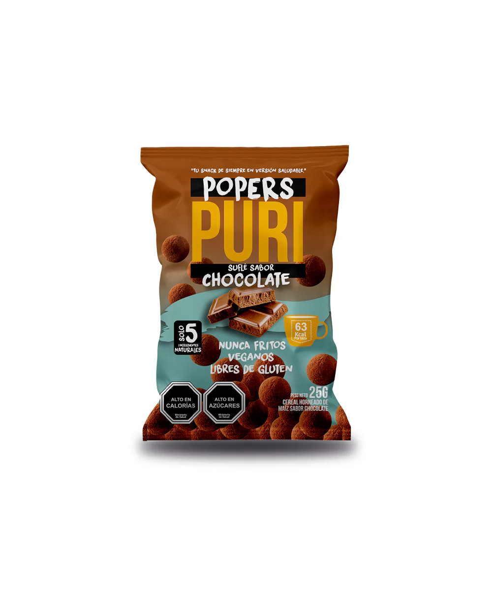 Puri Popers Chocolate Colación 25gr.