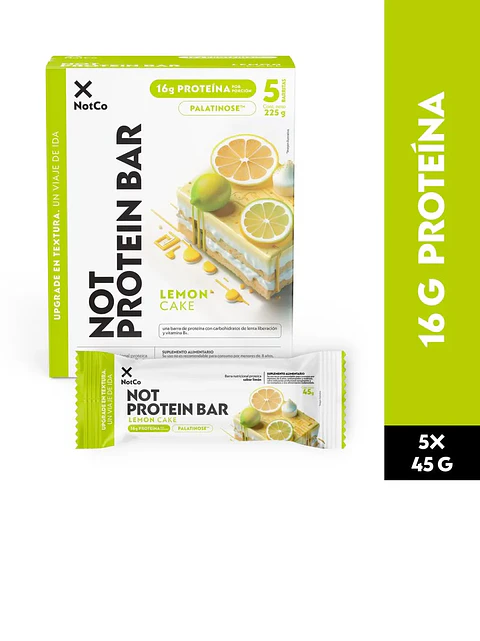 Barra de Proteína NotProtein Bar Lemon Cake 45 g 5 un.