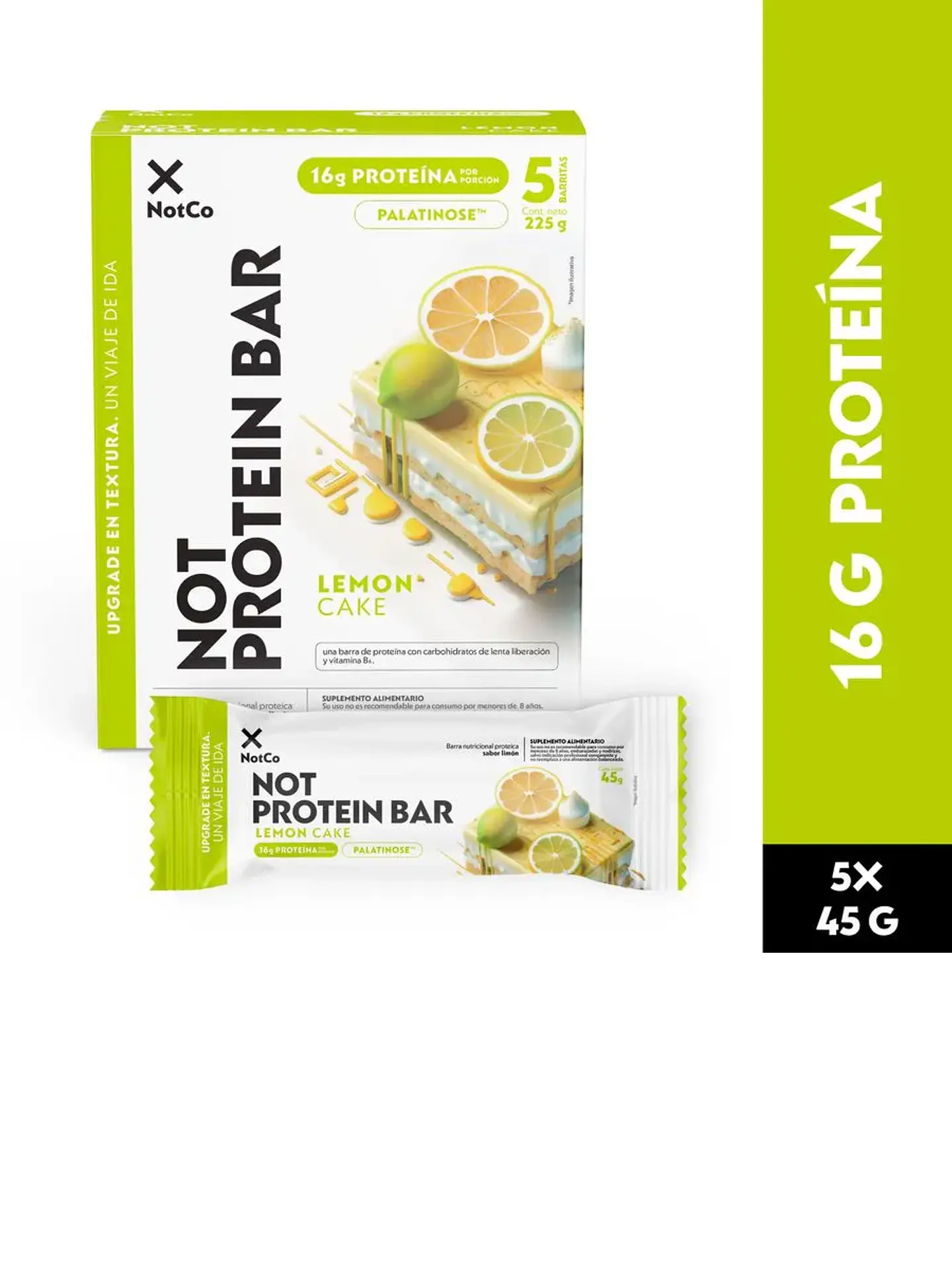 Barra de Proteína NotProtein Bar Lemon Cake 45 g 5 un. 1