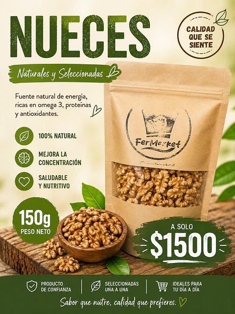 Nueces 150 gr - VeganFer