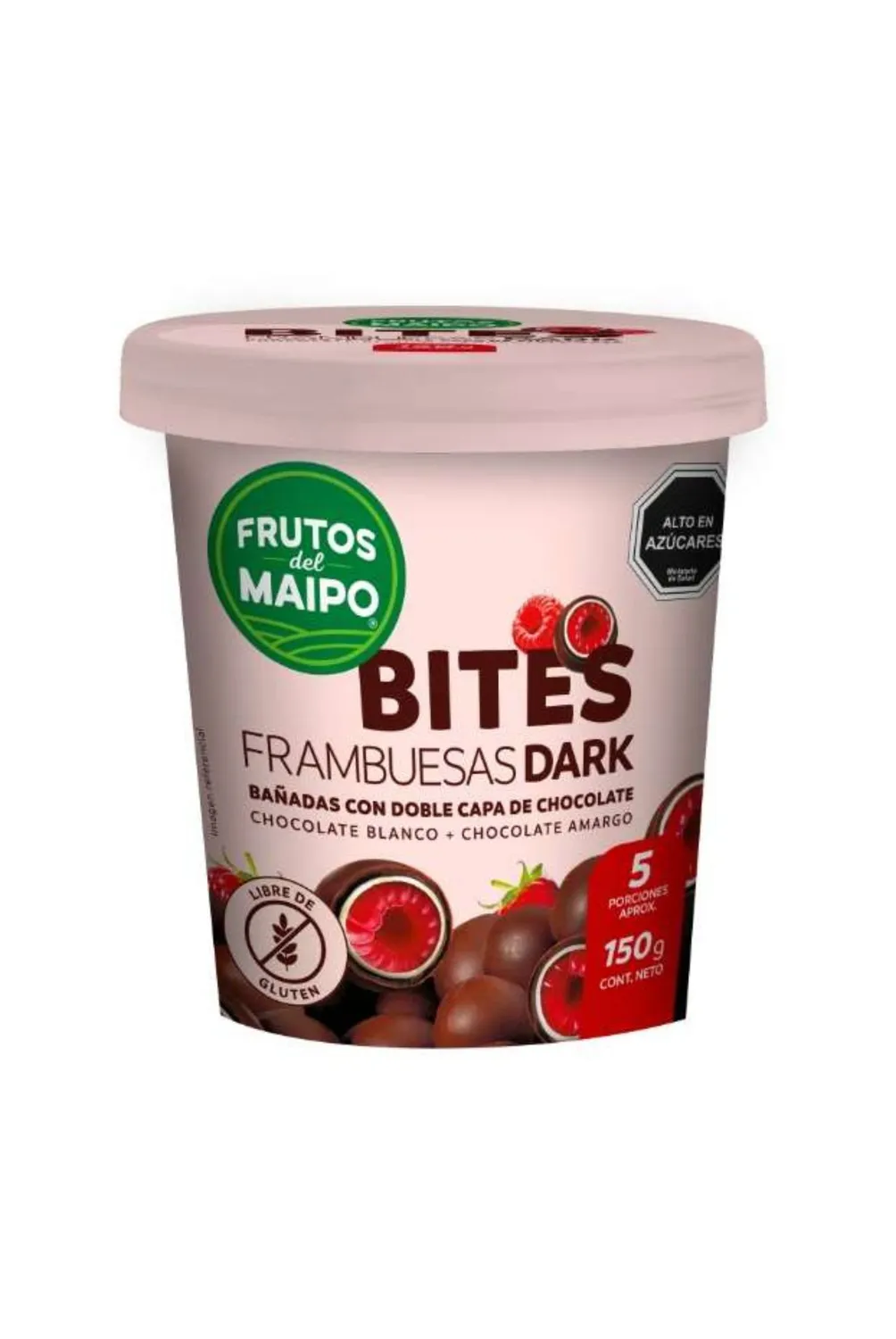 Bites Frambuesas Dark Frutos del Maipo 150g