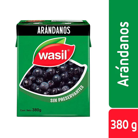 ARANDANOS WASIL 200 G DRENADO, 380 G NETO