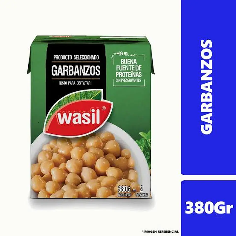 GARBANZOS WASIL, 380 G NETO 1