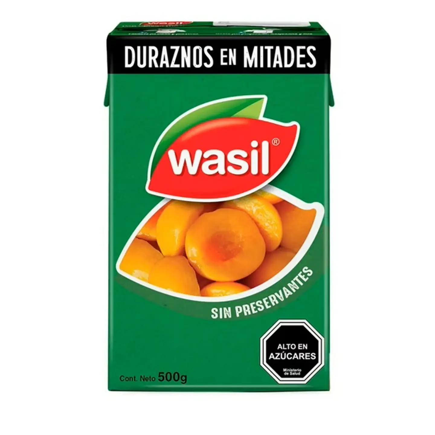 DURAZNOS EN MITADES WASIL, 380 G NETO 1