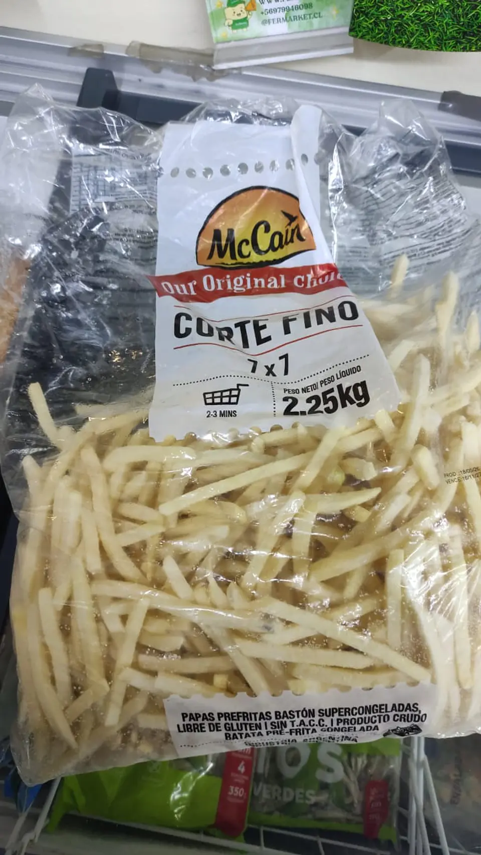 Papas prefritas McCain - 2.25 Kg 1