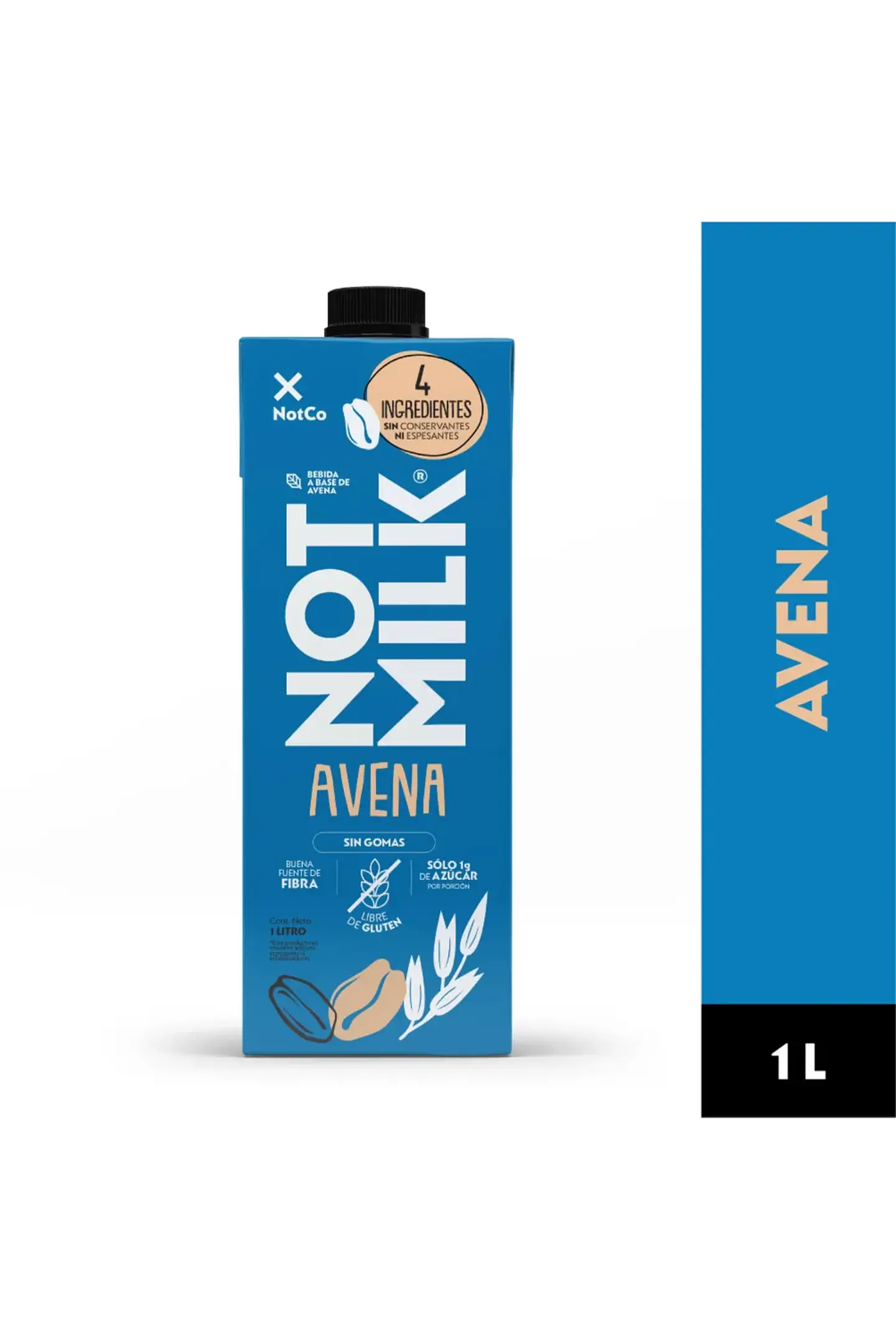 CAJA NOTMILK AVENA 1L DE 12 UNIDADES (12 LITROS) 1