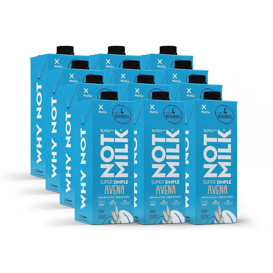 CAJA NOTMILK AVENA 1L DE 12 UNIDADES (12 LITROS) 2