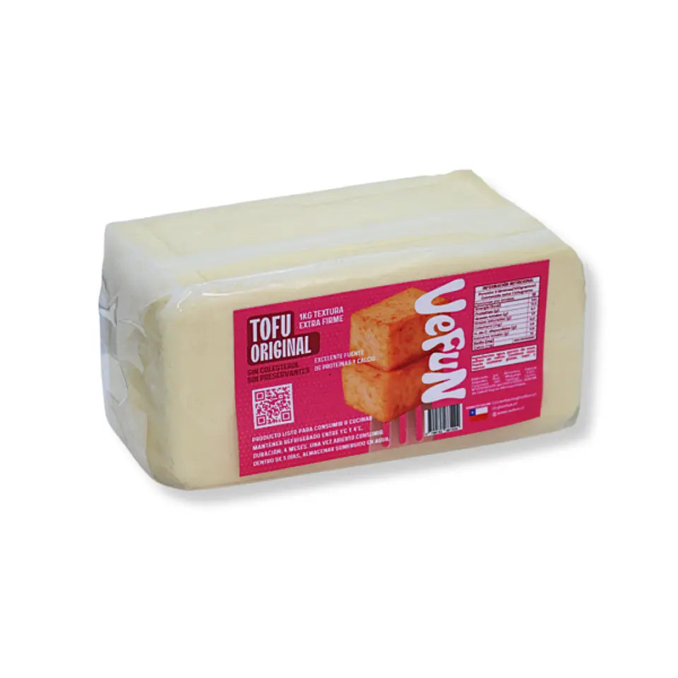 Tofu Original Extra Firme - 1kg Vefun 1
