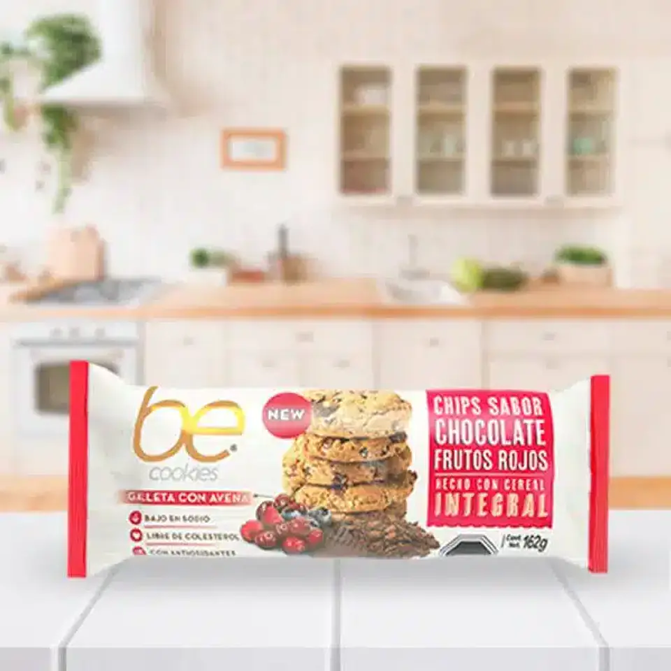 Galletas de avena sabor chocolate y frutos rojos 1