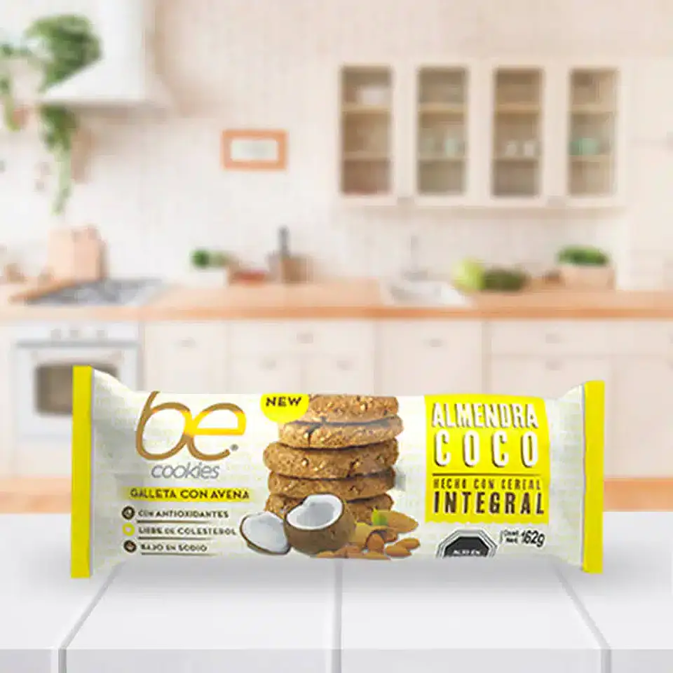 Galletas de avena sabor almendra coco 1