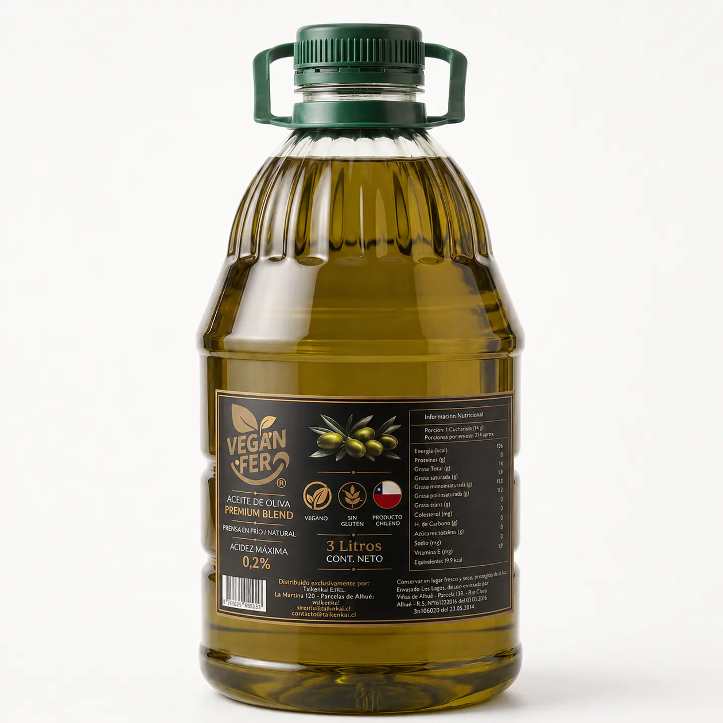 ACEITE DE OLIVA PREMIUM BLEND 3L - VEGAN FER 1