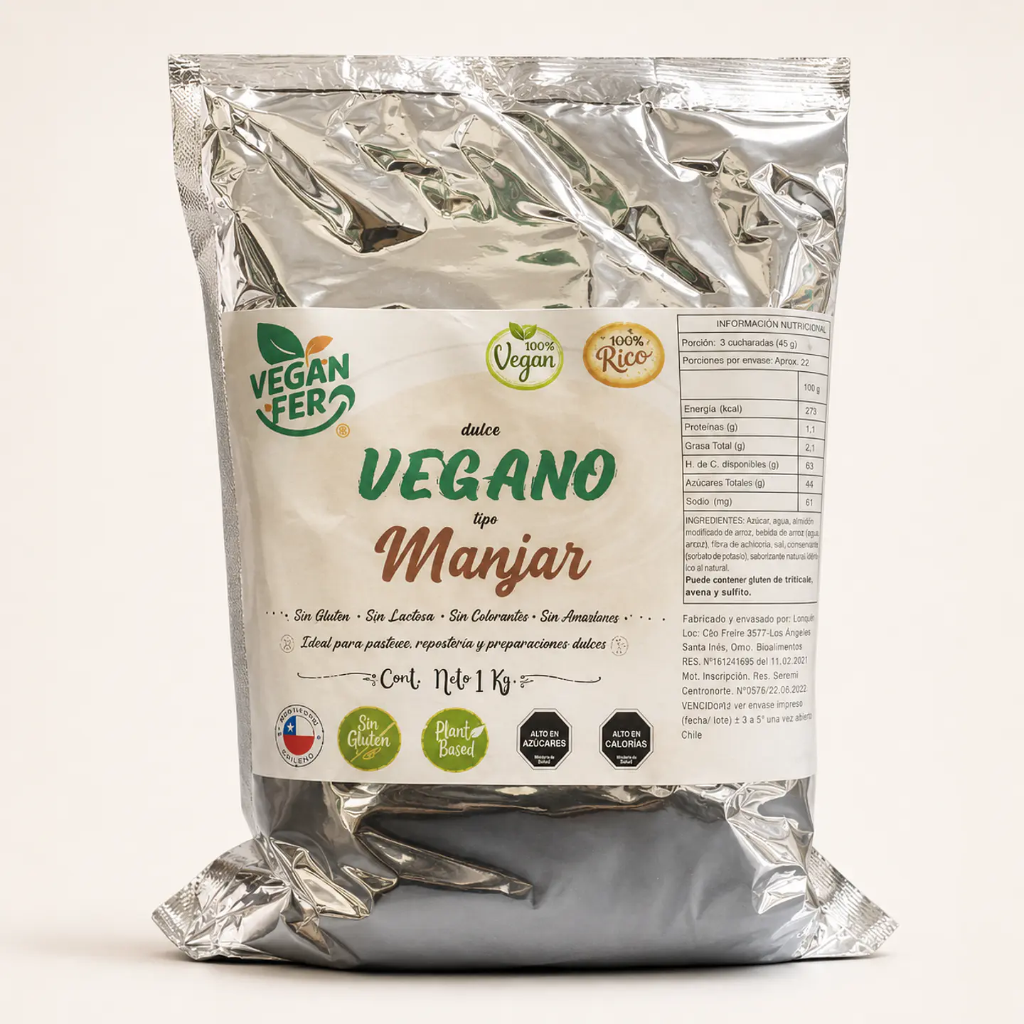 Manjar vegano - VeganFer - 1 Kg  2
