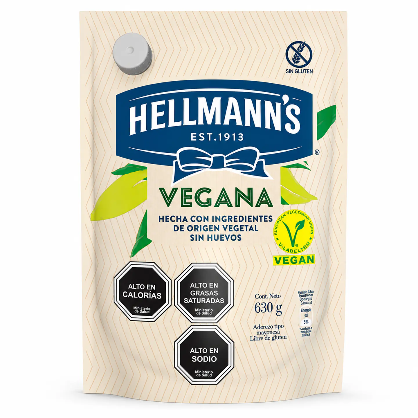 Mayonesa Vegana Doypack Hellmann's 630 g 1
