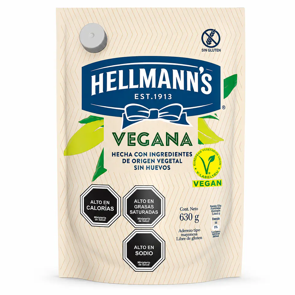 Mayonesa Vegana Doypack Hellmann's 630 g 1