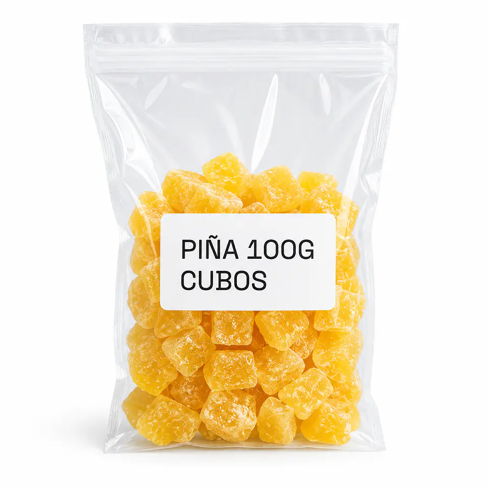 Piña en cubos - 100g 1