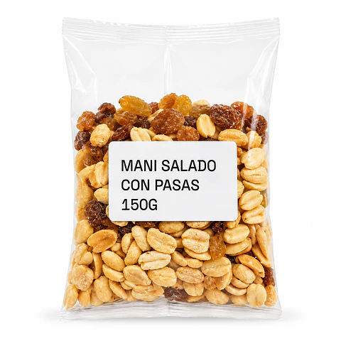 Mani salado con pasas - 100g