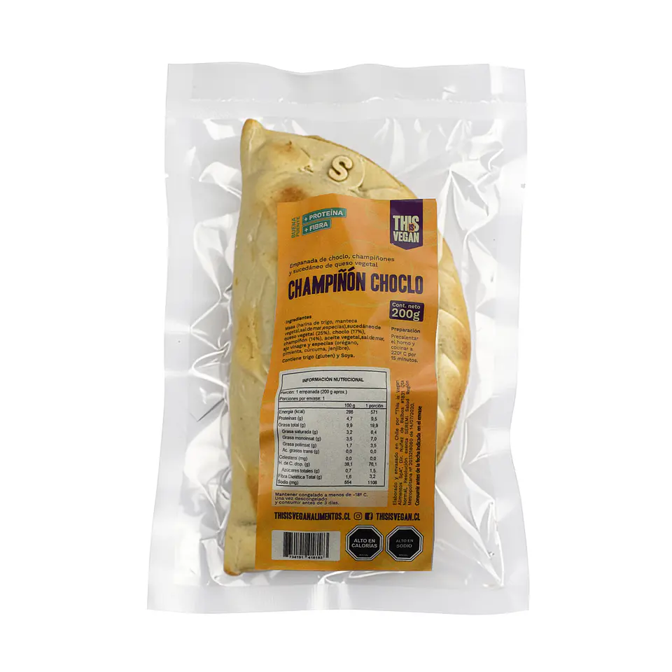 Empanada Champiñón Choclo 200g 1