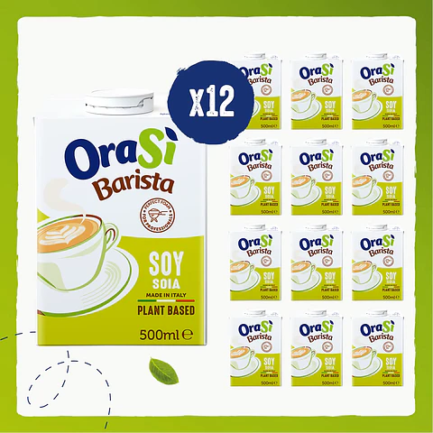  Caja 12 Unidades Barista Soya 500ml Bebida Vegetal OraSi