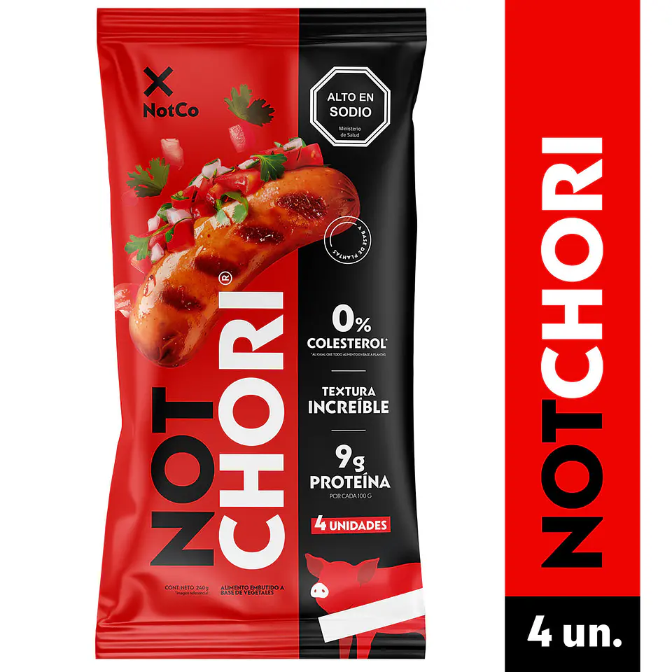 Not Chori Vegetal 240g  Caja de 18 paquetes 2