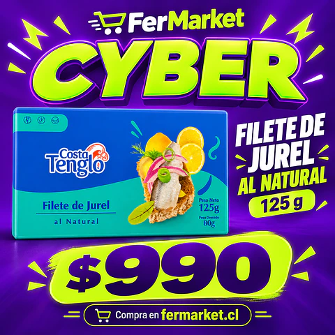 FILETE DE JUREL 125g NATURAL - COSTA TENGLO