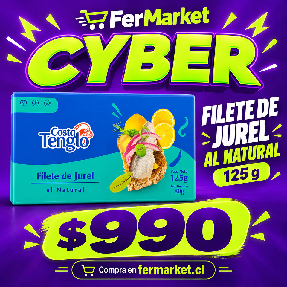 FILETE DE JUREL 125g NATURAL - COSTA TENGLO 1