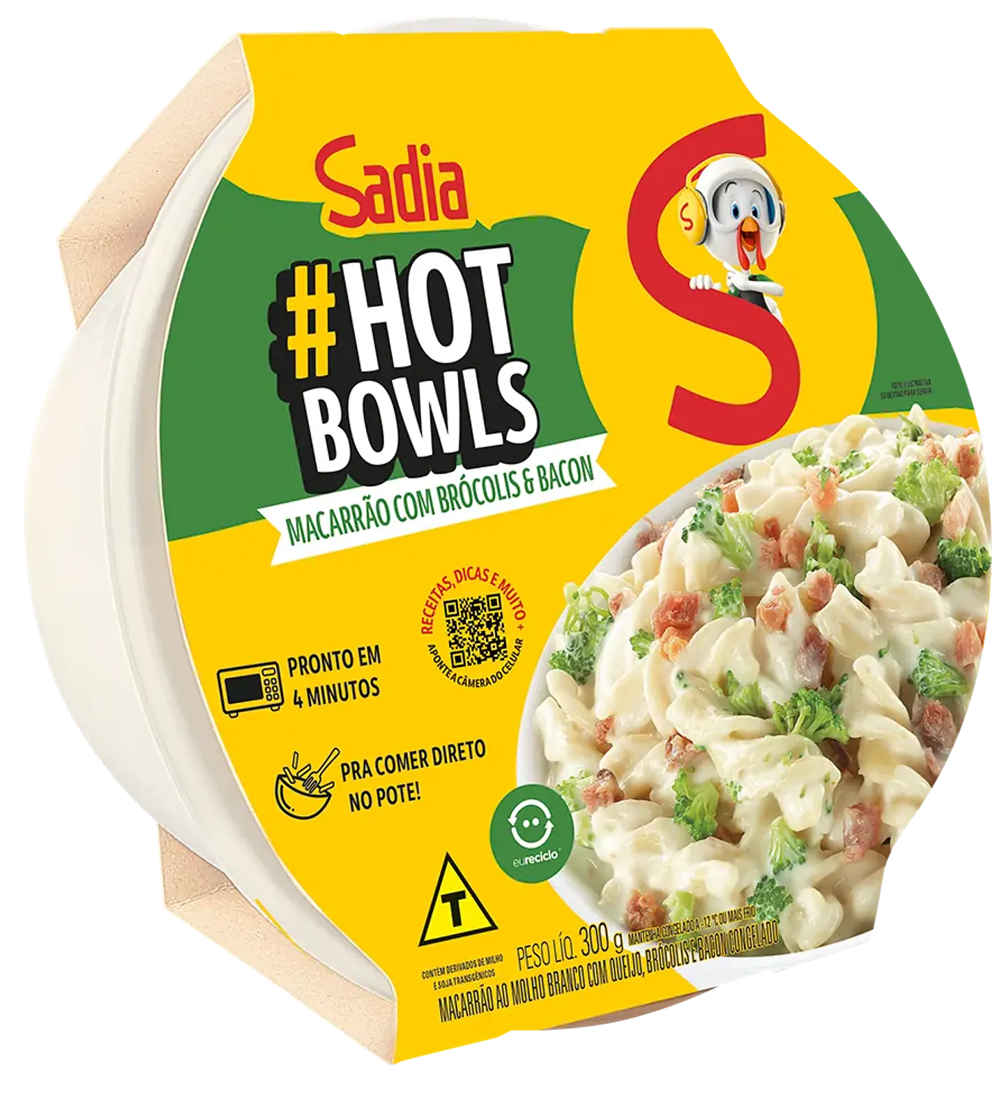 Plato Preparado Espirales con Brocoli y Tocino 300g - Sadia 1