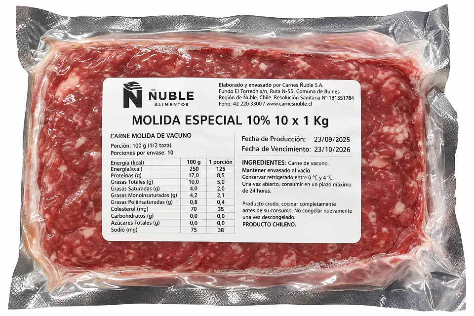 Molida Especial 1kg Ñuble Alimentos  1